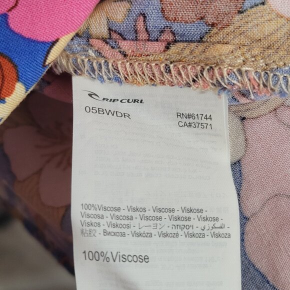 Rip Curl Floral Summer Dress NWT Size Large - Picture 9 of 11